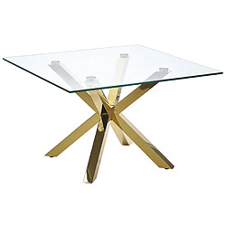 Beliani Table Basse STARLIGHT Doré