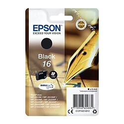 Epson 16 - Stylo à plume Cartouche Noir C13T16214012 (T1621) 1 x Cartouche d'encre - Noir - pour imprimante EPSON - Stylo Plume T1621