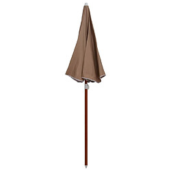 Maison Chic Parasol Jardin | Parasol avec mat en acier 180 cm Taupe - GKD89611