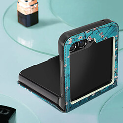 Acheter Avizar Coque Plum Blossom pour Samsung Galaxy Z Flip 5 Rigide revêtement simili cuir