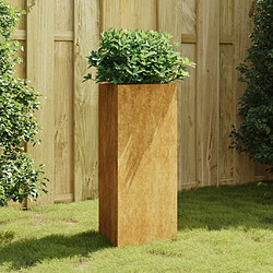 Maison Chic Jardinière,Bac à fleurs - pot de fleur 40x34,5x75 cm acier corten -GKD30808