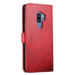 Avis Wewoo Coque Pour Galaxy S9 GUSSIM Business Style Étui en cuir à rabat horizontal avec support et fentes cartes et portefeuille rouge