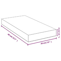 Avis vidaXL Étagère murale 40x20x4 cm bambou