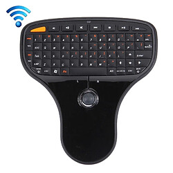 Wewoo Clavier sans fil QWERTY noir N5901 Mini et souris sans 2,4 GHz combiné mini-récepteur USB, taille: 125 x 135 x 27 mm