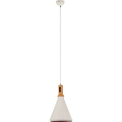 EPIKASA Suspension Selene, Blanc, Métal, 24,5x24,5x135 cm