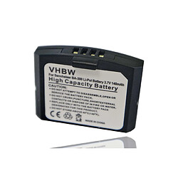 vhbw Batterie compatible avec Sennheiser EKI 830, HDI 830, IS 410, RI 410, RI 830 casque et écouteurs sans fil (140mAh, 3,7V, Li-polymère)