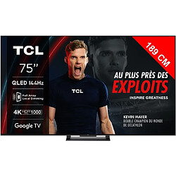 TCL TV QLED 4K 189 cm 75QLED870 - Google TV