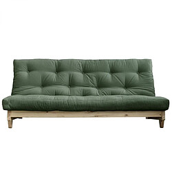 Inside 75 Banquette convertible FRESH pin coloris vert olive couchage 140x200 cm.