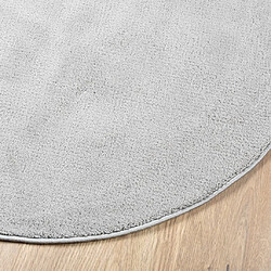 Avis vidaXL Tapis OVIEDO à poils courts gris Ø 160 cm