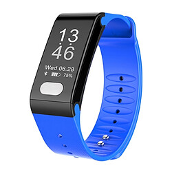 Wewoo Bracelet connecté Smartwatch Fitness Tracker 0,96 pouce OLED à à puce, Support Sports Mode / ECG / moniteur de fréquence cardiaque / pression artérielle / de sommeil bleu