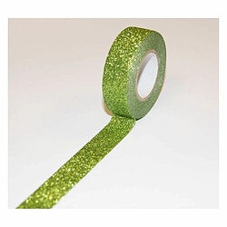 Youdoit Masking tape - Vert - Paillettes - Repositionnable - 15 mm x 10 m