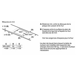 Avis Table de cuisson induction 60cm 3 feux 7400w noir - T56FHL1L0 - NEFF