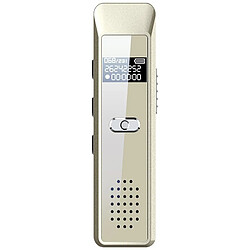 Dictaphone Portable Enregistreur Vocal 32GB Écran OLED 30H Autonomie Or YONIS