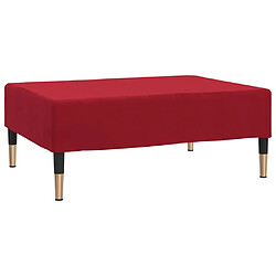 vidaXL Repose-pied Rouge bordeaux 78x56x32 cm Velours