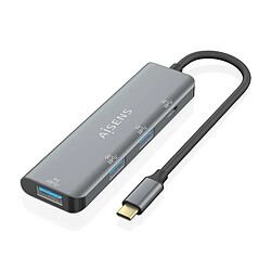 Hub USB Aisens A109-0762 Gris (1 Unité)