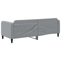 Acheter vidaXL Lit de repos sans matelas gris clair 80x200 cm tissu