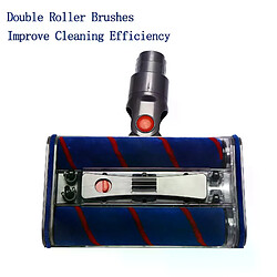 Acheter Outil à Double tête de brosse motorisée pour aspirateur Dyson V8 V7 V10 V11, tête de brosse à rouleaux