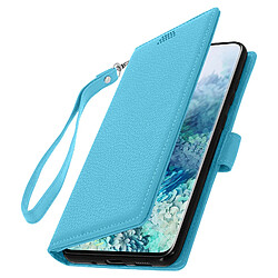 Avizar Housse Samsung Galaxy S20 Étui Folio Porte carte Support Vidéo - bleu