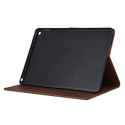 Wewoo Housse Étui brun pour iPad Air 2 fleurs pressées motif papillon flip horizontal en cuir PU avec boucle magnétique et titulaire fentes cartes porte-monnaie pas cher