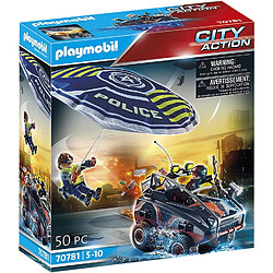 Playmobil® City Action Policier parachutiste et quad du bandit