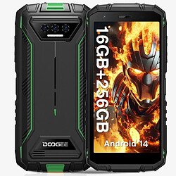 NC Telephone portable DOOGEE S41MAX 5.5 pouces 6300mAh Robuste Smartphone 16+256Go Android-NFC-déblocage du visage-13+8MP - Vert