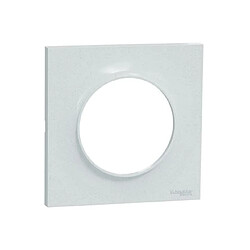 plaque de finition - odace styl - 1 poste - blanc recyclé - schneider electric s510702