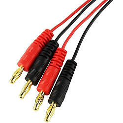 2 Pièces 4.0mm Mâle Fiche Banane Connecteur Charge Câble à JST 20AWG Silicone Souple Câble De Charge Fil 30cm