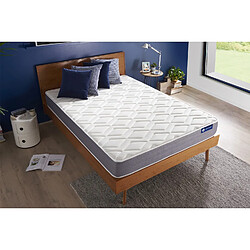 ACTISOM Matelas Ressorts ensachés et mémoire de forme 90x200 cm 5zones de confort pas cher