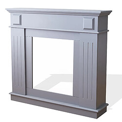 Avis Mobili Rebecca Cadre Décorative Cheminée Décoration Mdf Gris 100x109x26