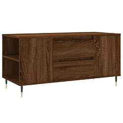 vidaXL Table basse chêne marron 102x44,5x50 cm bois d'ingénierie