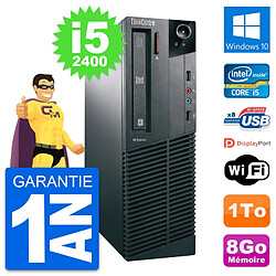 PC Lenovo ThinkCentre M81 SFF Intel i5-2400 RAM 8Go Disque 1To Windows 10 Wifi - Occasion