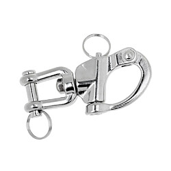 snap pivotant 304 acier inoxydable manille marine bateau matériel de navigation 9,3 x 4 cm pas cher