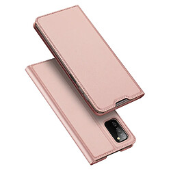 etui type bibliotheque dux ducis skin pro pour samsung galaxy a03s rose