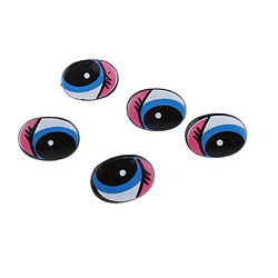 5 Paires Yeux de Sécurité Plastique Cartoon Yeux Mobiles DIY pr Ours Poupée Artisanat Marionnettes pas cher