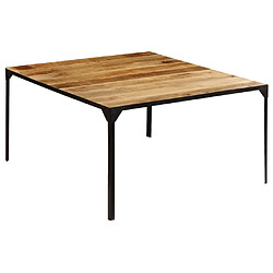 vidaXL Table à manger 140x140x76 cm Bois de manguier massif