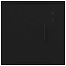 Maison Chic Meuble TV scandinave mural Banc TV suspendu pour salon - Noir 40x34,5x40 cm -MN68081 pas cher