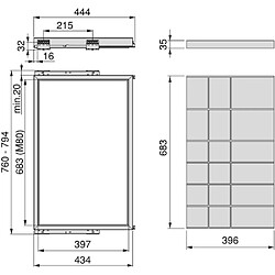 Avis Emuca Kit organisateur de tiroir pour armoire Hack