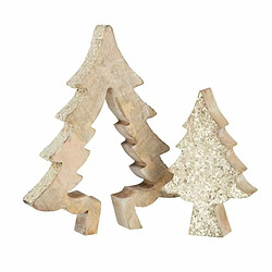 Paris Prix Statuette Déco Puzzle Arbre de Noël 30cm Naturel