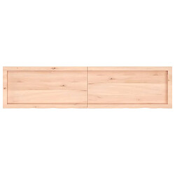 Acheter vidaXL Étagère murale 160x40x(2-4) cm bois de chêne massif non traité