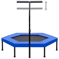 vidaXL Trampoline avec poignée et coussin de sécurité hexagonal 122 cm