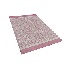 Beliani Tapis extérieur rose 120 x 180 cm BALLARI