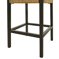 Avis Decoshop26 Tabouret de bar chaisee comptoir design rustique industriel en métal et bois naturel 04_0008586