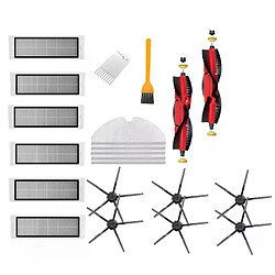 Accessoires pour aspirateur Xiaomi Roborock S5 Max S6, pièces, filtre HEPA lavable, rouleau, brosse latérale, vadrouille, 21 pièces