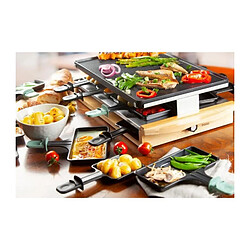 Appareil à raclette 8 personnes 1200w + grill - DO9246G - DOMO pas cher