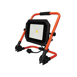 Perel Projecteur De Chantier Portable À Led - Pliant - 50 W - 4000 K - Câble De 1.5 M + Fiche Eu