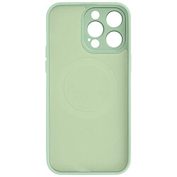 Avizar Coque Magsafe pour iPhone 15 Pro Max Silicone Soft-touch Mag Cover Vert