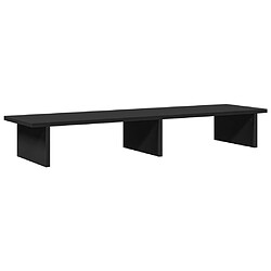 vidaXL Support de moniteur noir 100x27x15 cm bois d'ingénierie