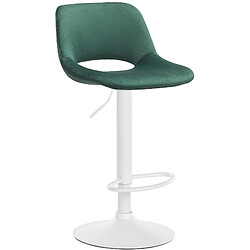 Non Tabouret de bar Camden velours blanc pas cher