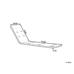 Avis Beliani Coussin de transat blanc 192 x 56 cm CESANA