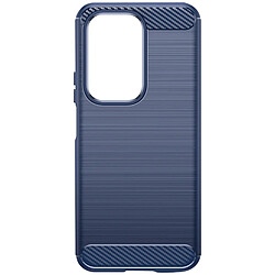 Avizar Coque pour Honor 200 Lite Protection Souple Effet Carbone et Brossé Bleu Nuit